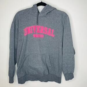 Universal Studios Gray Pink Hoodie sz Medium